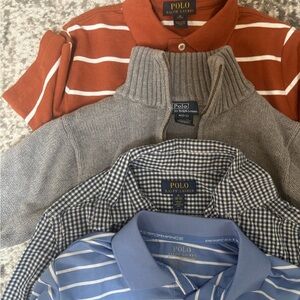 Polo by Ralph Lauren Kids Polos - Rust, Gray, Blue